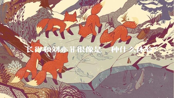 长得和刘亦菲很像是一种什么体验？