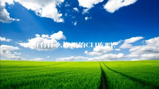 Rust有什么好用的CLI库吗？