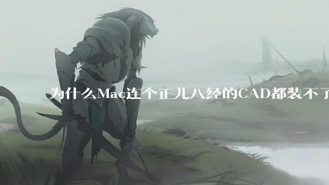 为什么Mac连个正儿八经的CAD都装不了还敢打着生产力的旗号？